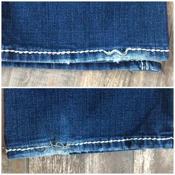 BLUE Asphalt stretch denim heavy stitch size 11 - Picture 7 of 10